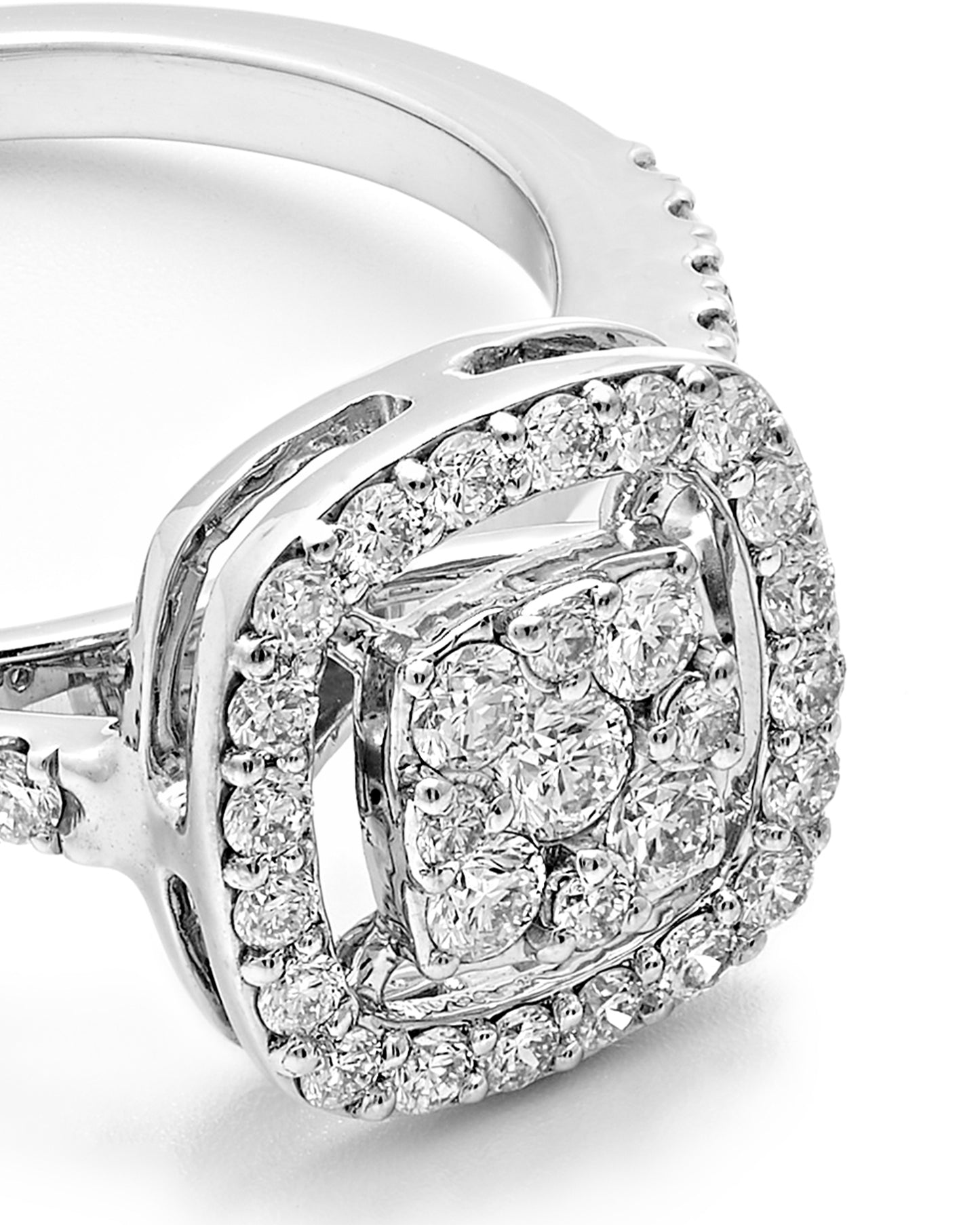 Elegant Halo Diamond Engagement Ring