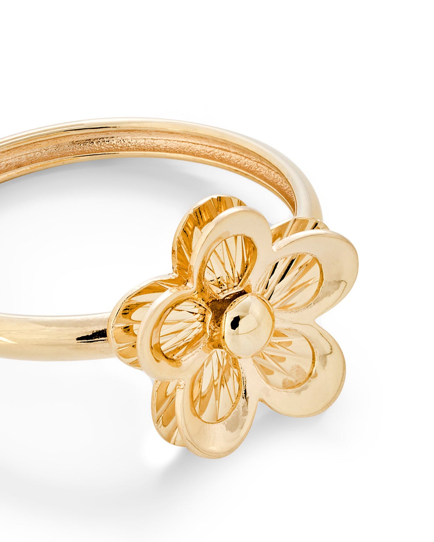 Charming Floral Gold Ring