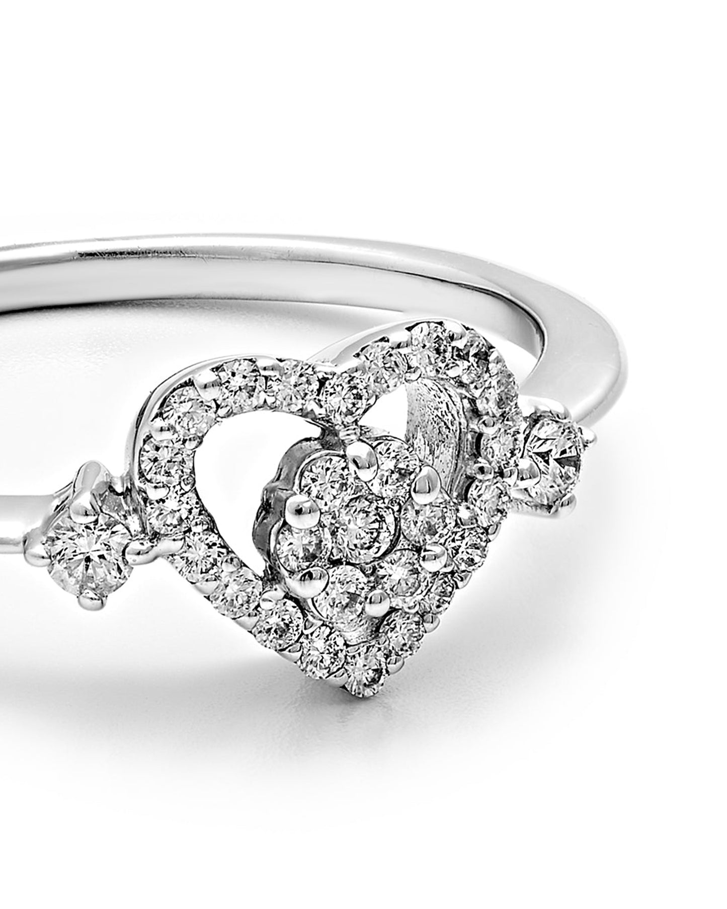 Diamond Heart Engagement Ring