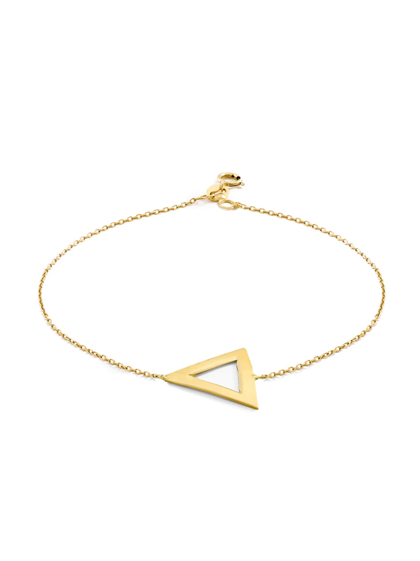 Geometric Gold Triangle Bracelet
