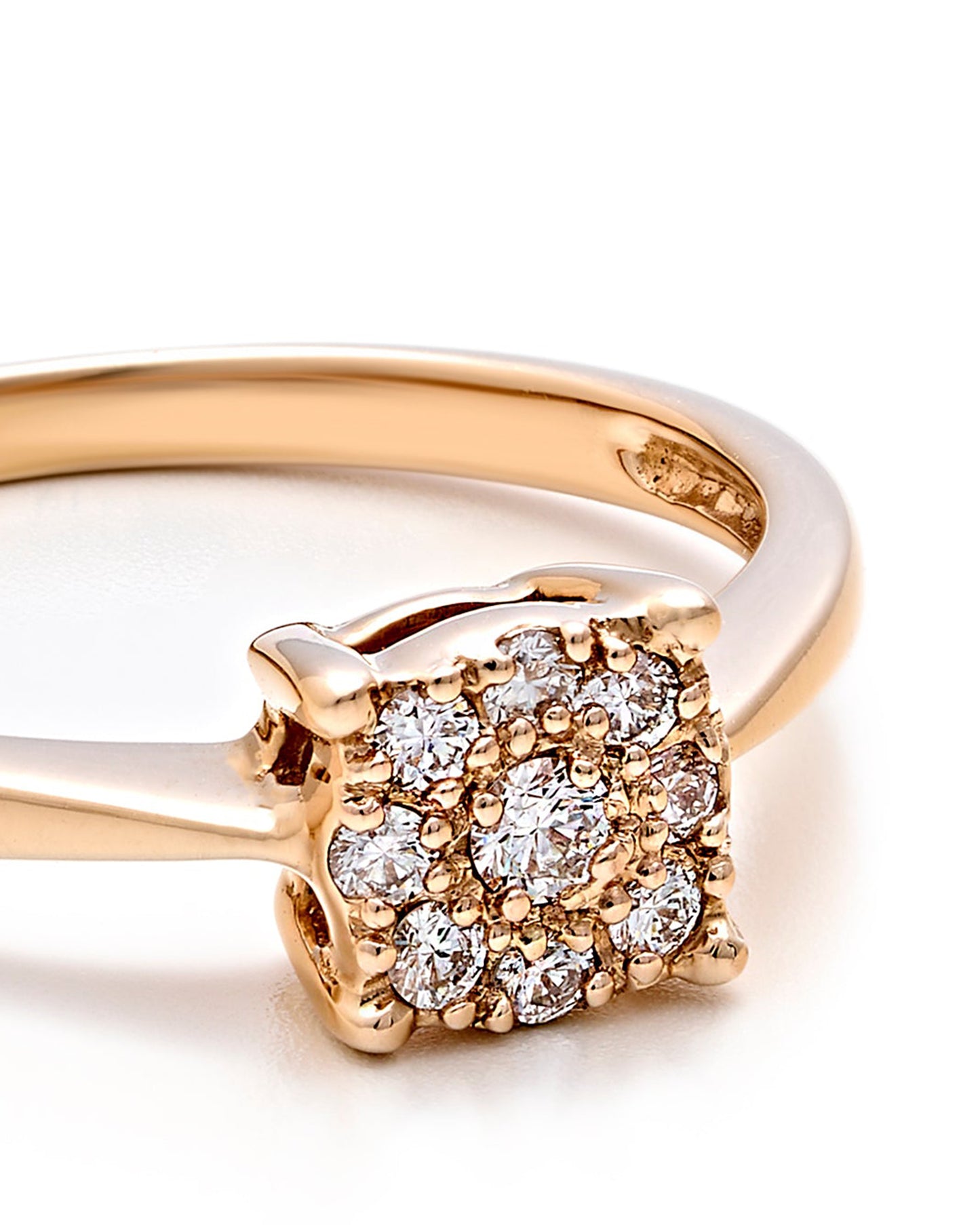 Classic Diamond Cluster Ring