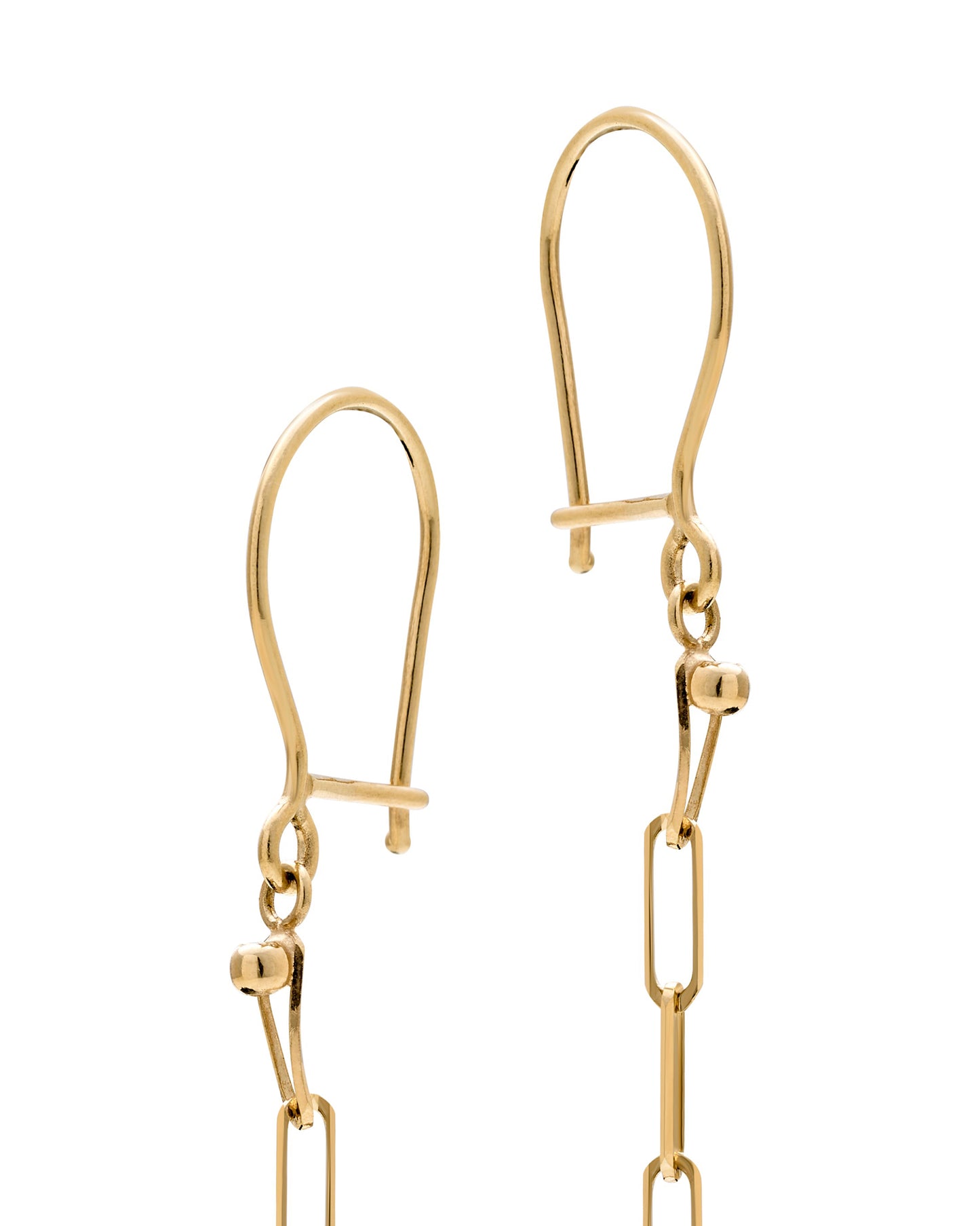 Gold Chain Drop Earrings