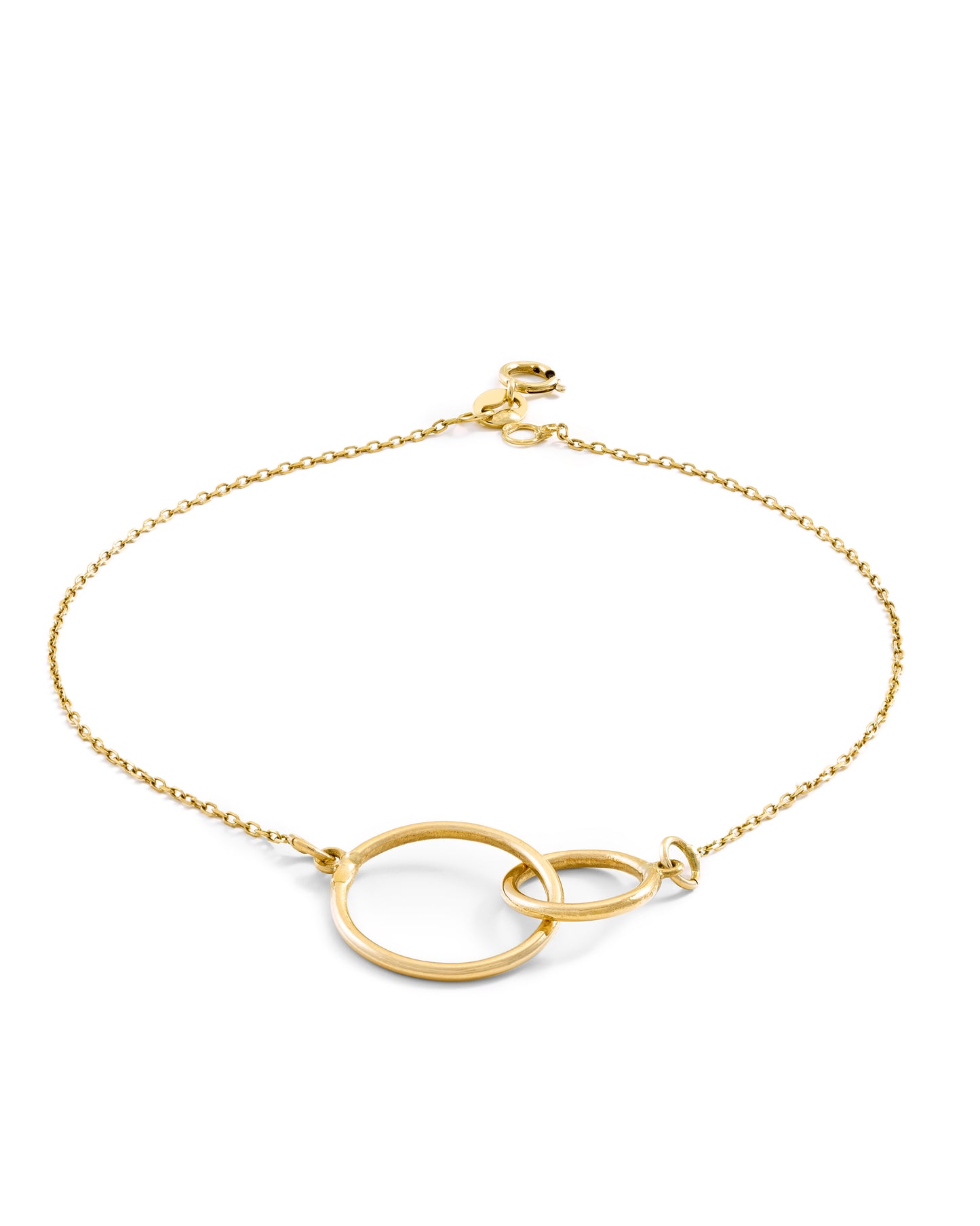 Interlocking Gold Circle Bracelet
