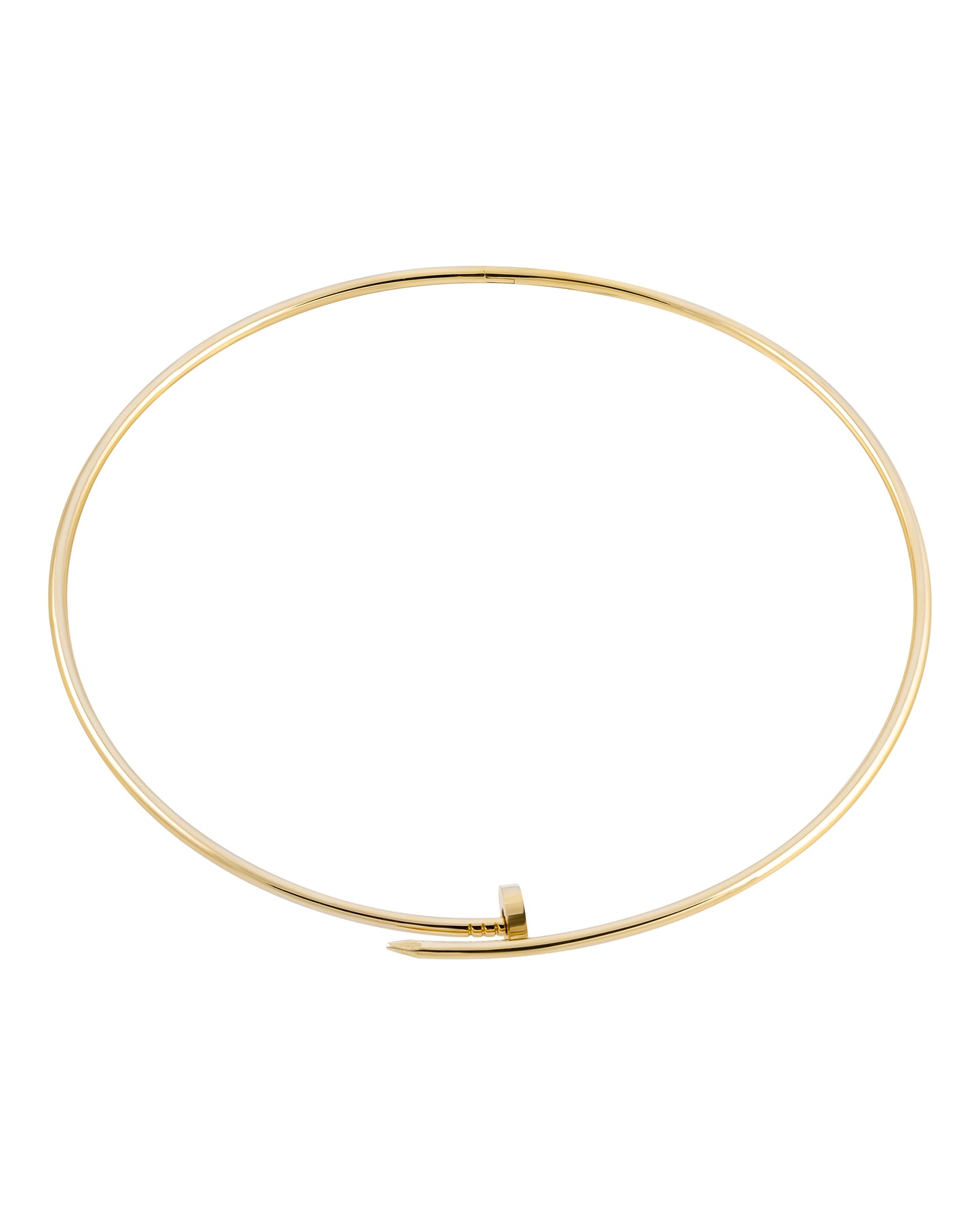 Minimalist Gold Hoop Choker
