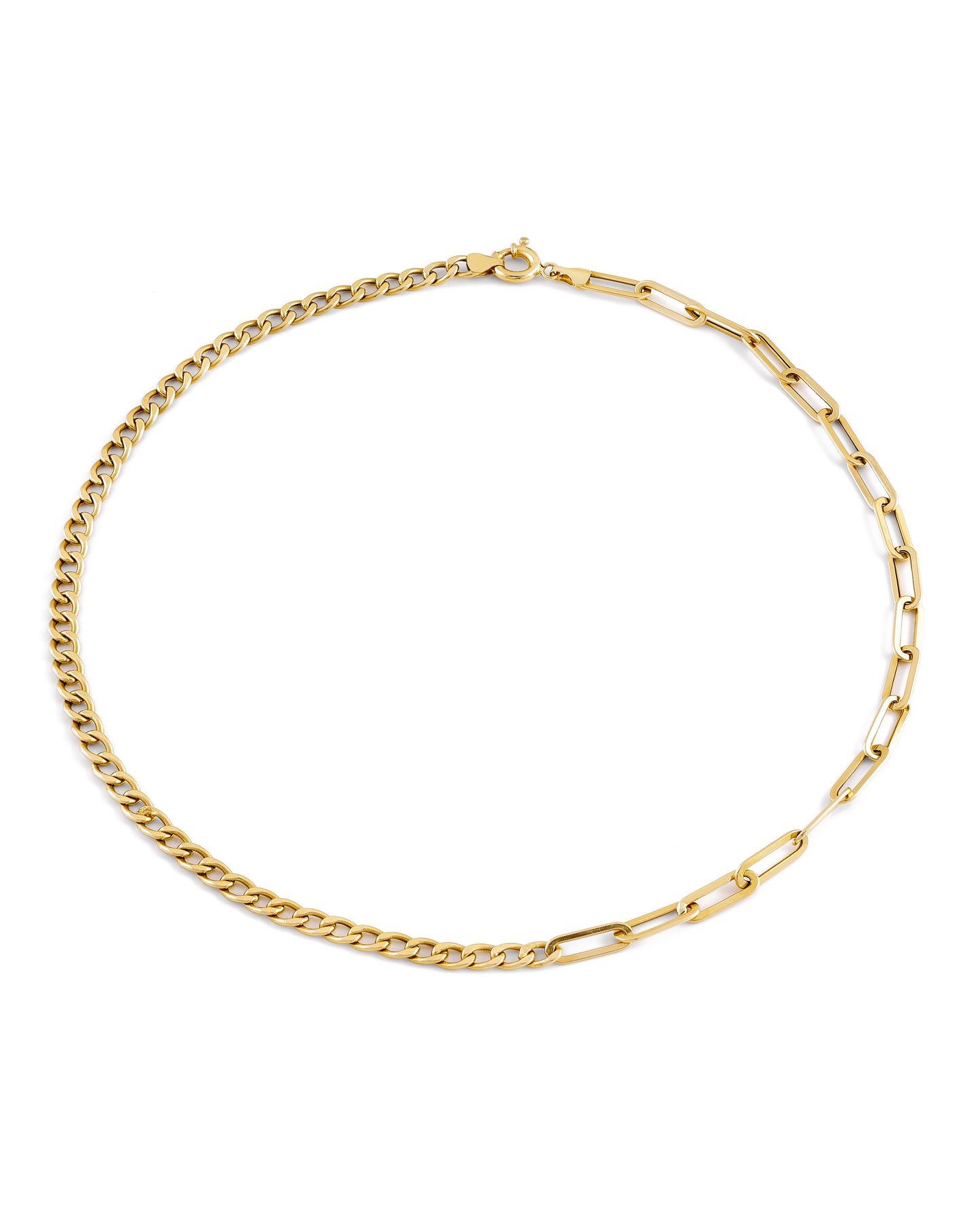 Gold Chain Link Necklace