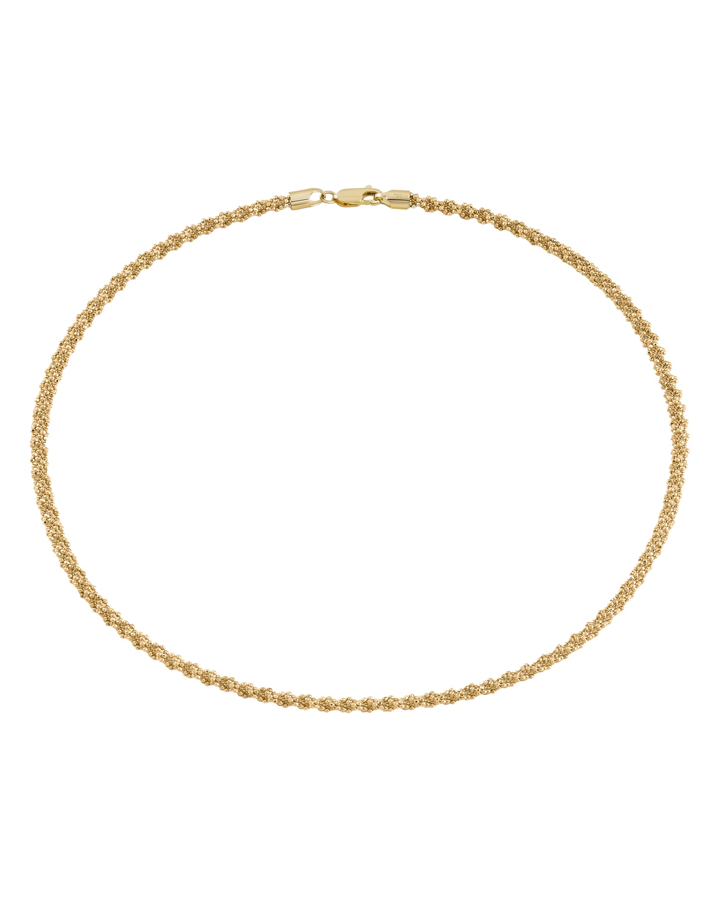 Textured Gold Rope Choker