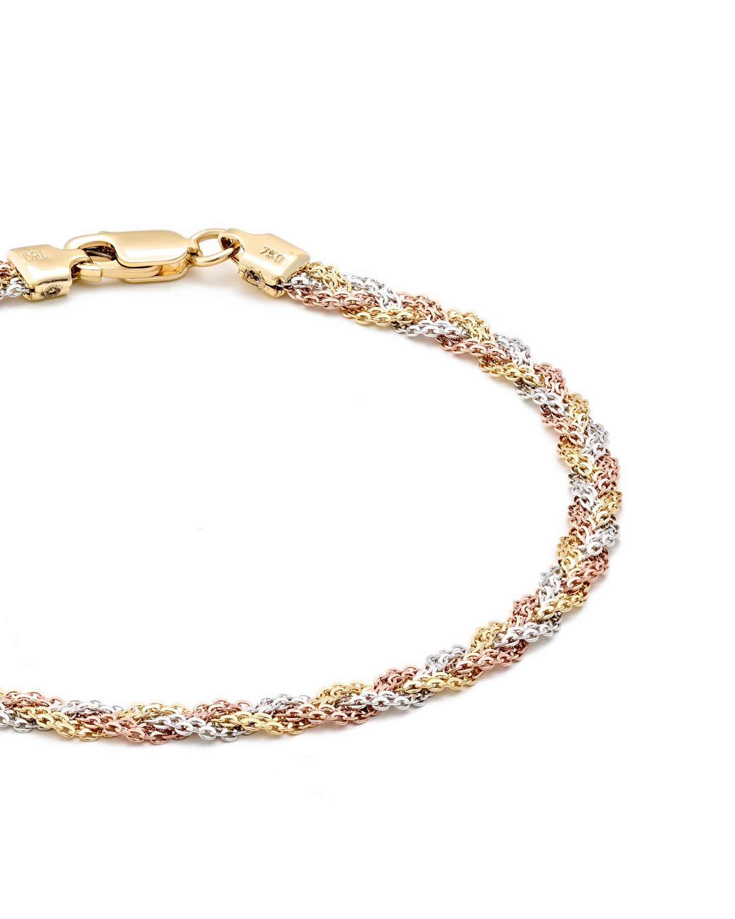 Trendy Tri-Color Braided Bracelet