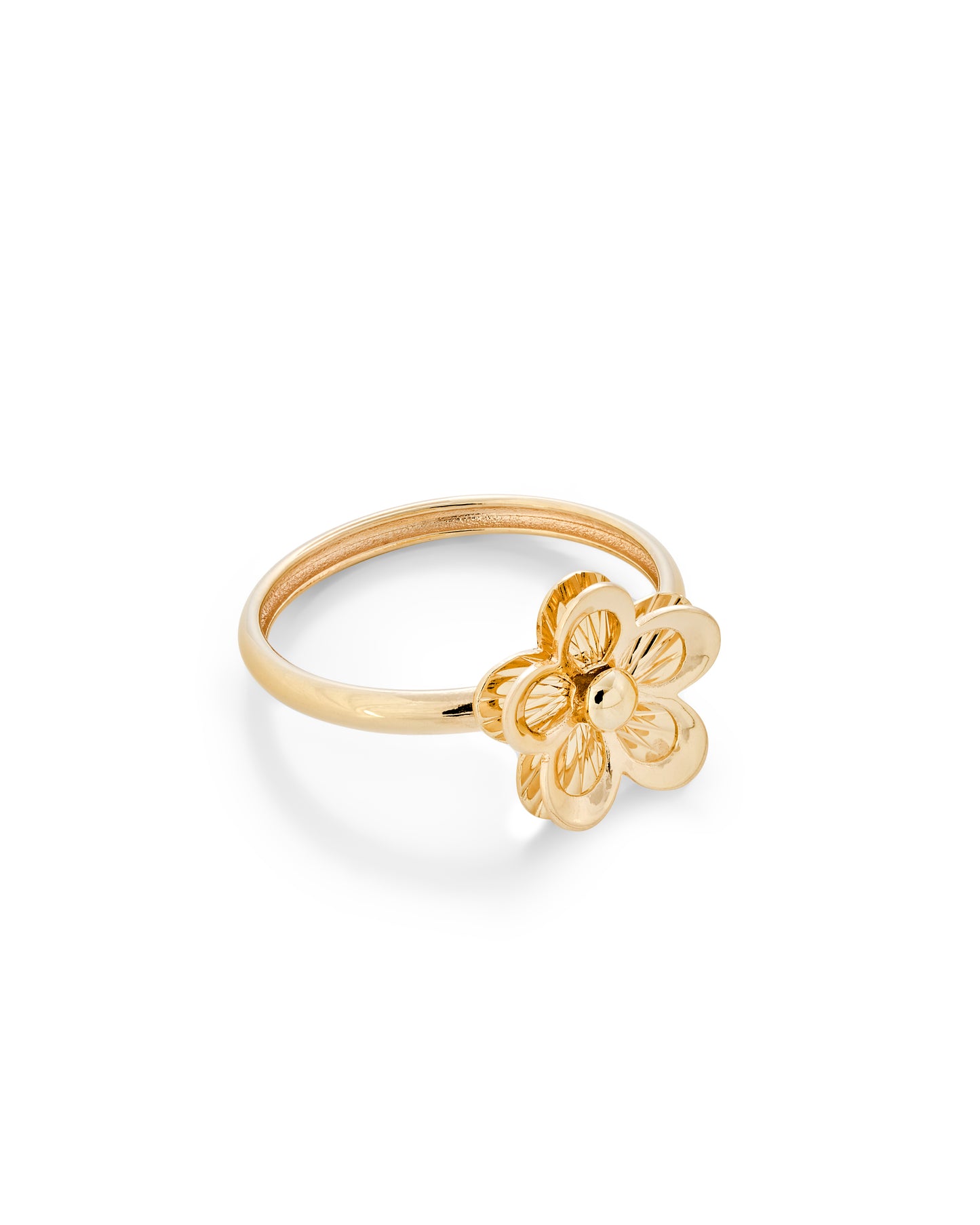 Charming Floral Gold Ring