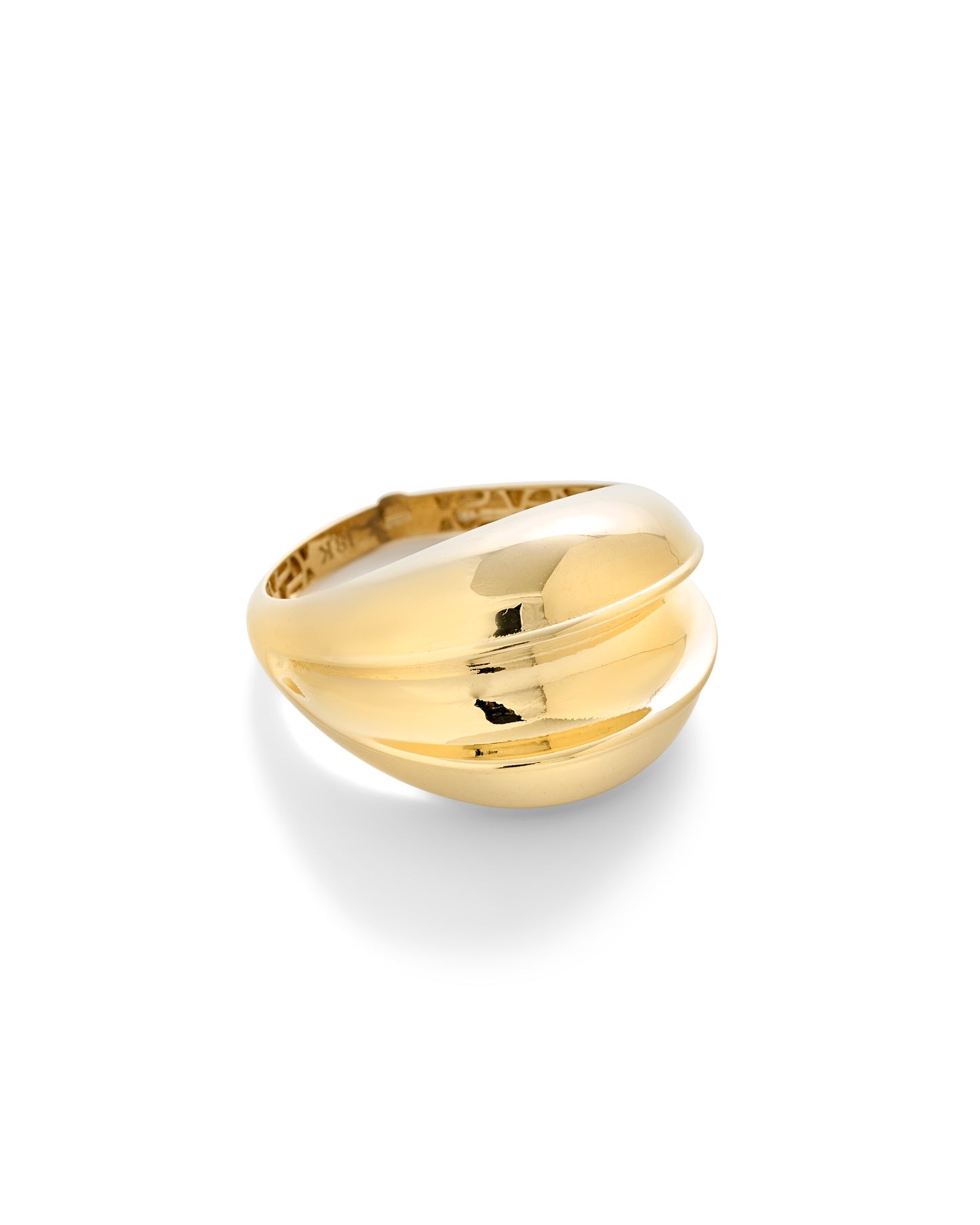 Gold Sculptural Statement Ring