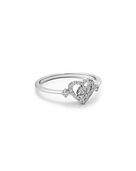 Diamond Heart Engagement Ring