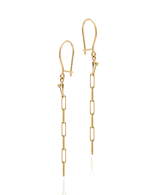 Gold Chain Drop Earrings